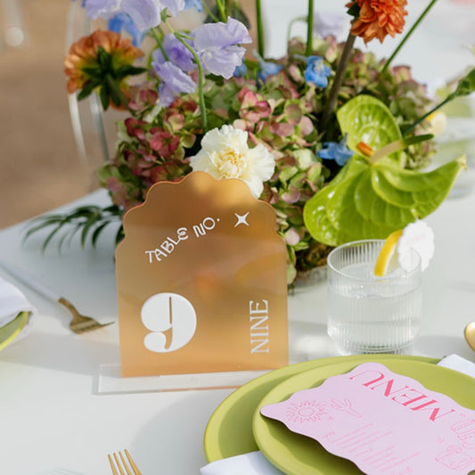 Wedding Table Numbers | Standing Table Numbers | 5x7 | Acrylic Table Numbers | As Is | x12